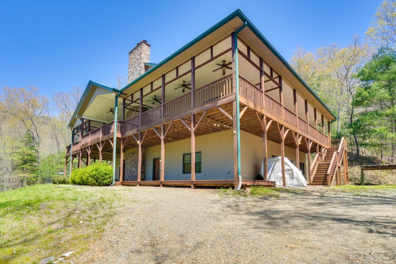 Expansive Home On 16 Acres With Smoky Mountain Views Murphy Exterior foto